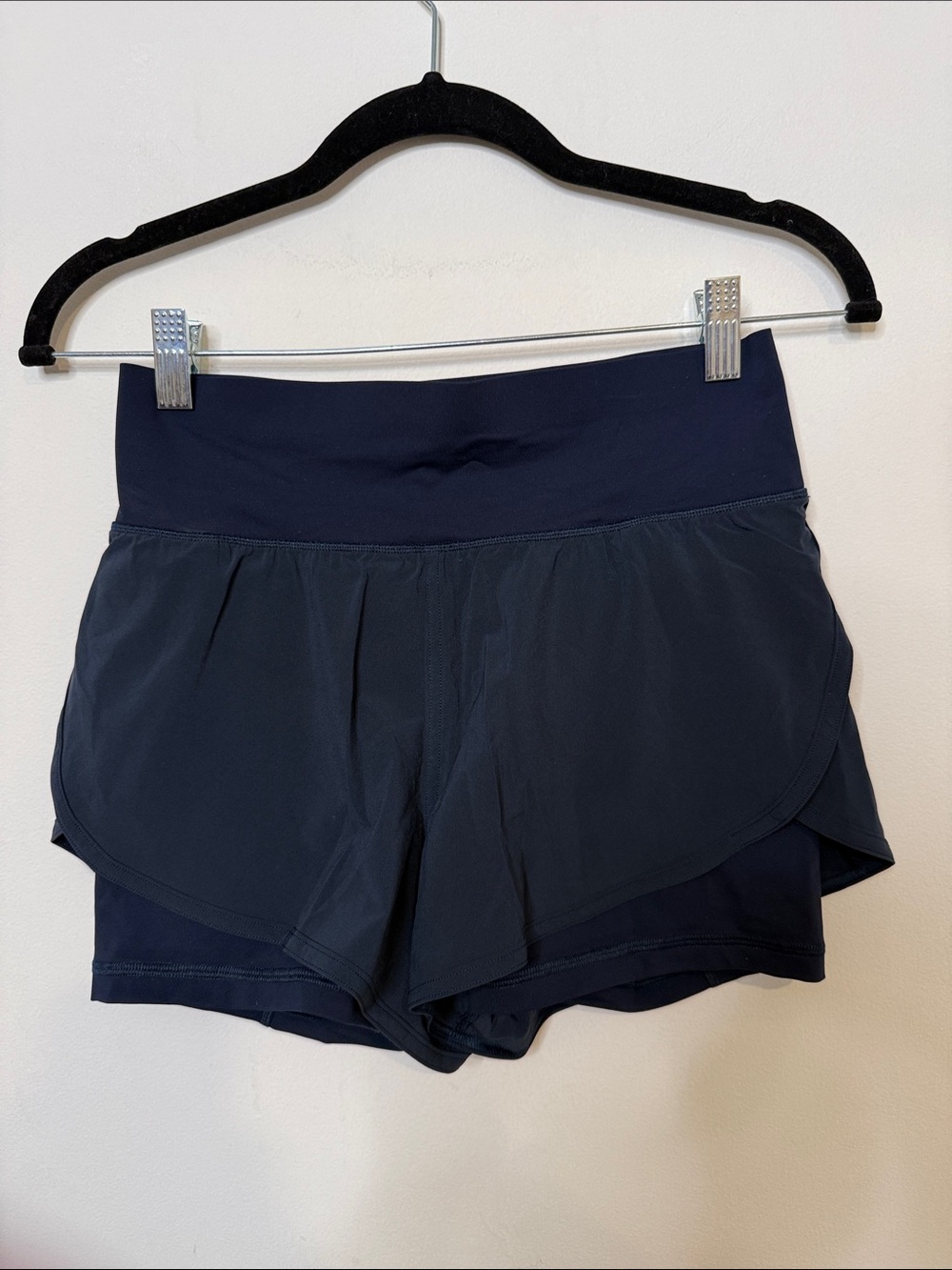 lululemon athletica Navy High-Rise Run Shorts